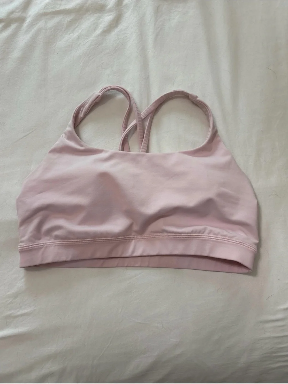 lululemon athletica Blush Pink Crisscross Strap Sports Bra